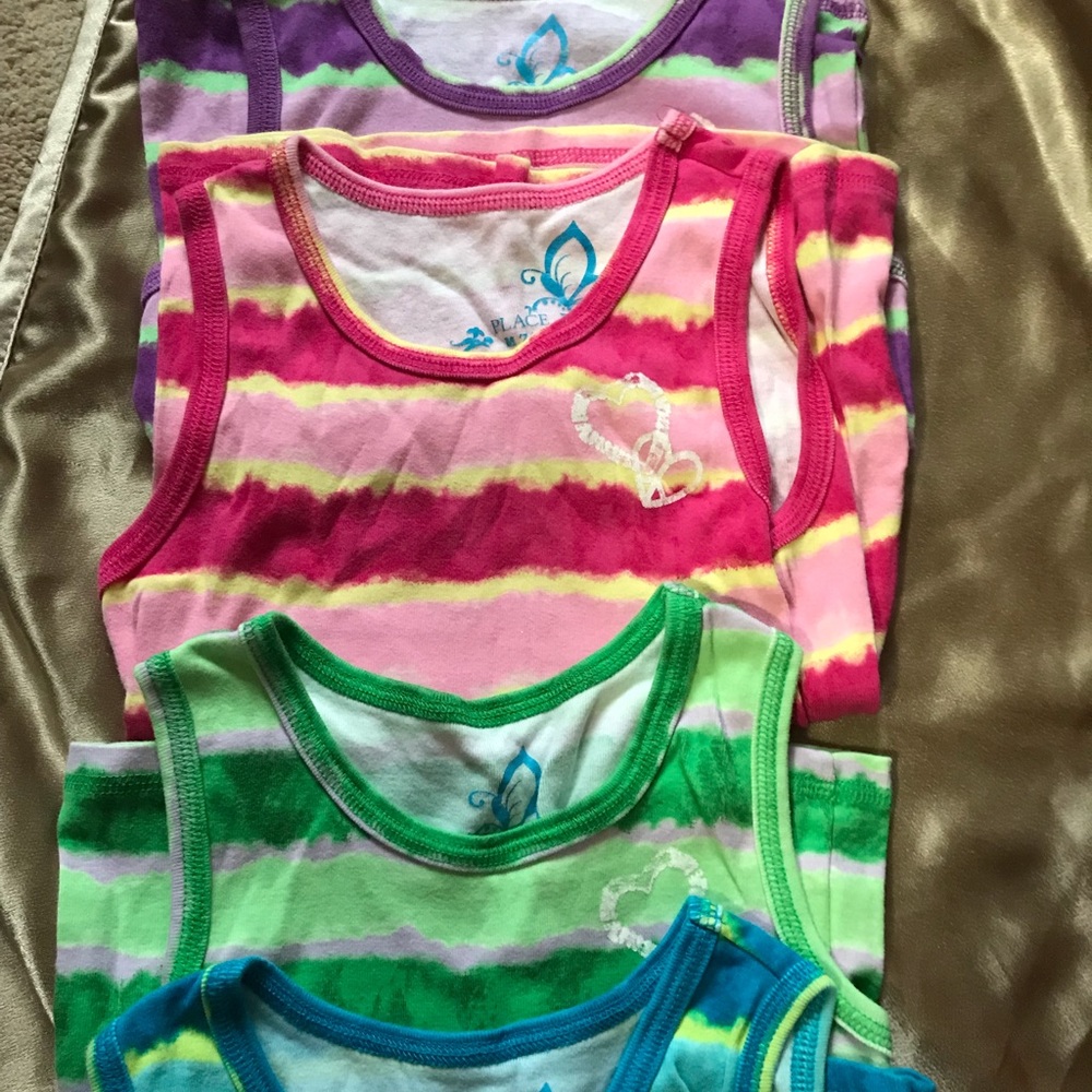 Children’s Place tie dye tanks. 7/8